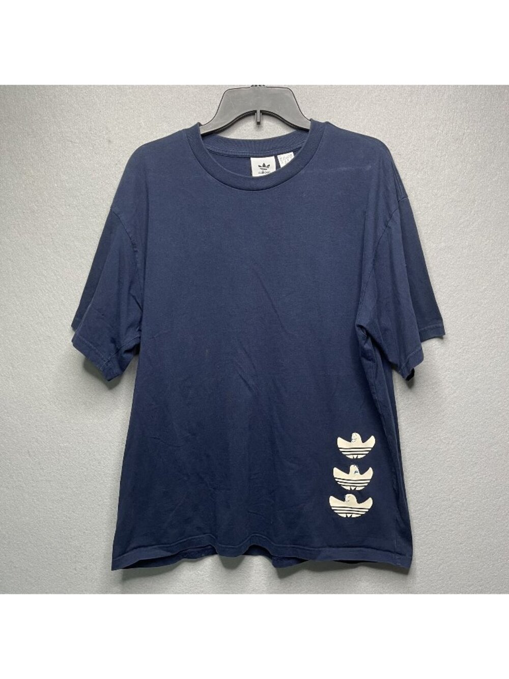 Adidas Mark Gonzales SB Schmoo Ghost Logo Navy Heavyweight T-Shirt XL